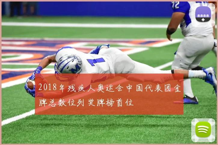 2018年残疾人奥运会中国代表团金牌总数位列奖牌榜首位